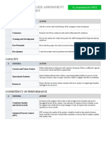 Vendor and Supplier Assessment