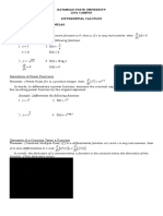 Handout No. 3 Finding The Derivative