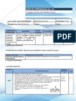 SESIÓN DE APRENDIZAJE (Clase Modelo)