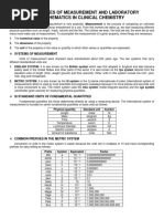 Module 4-Principles of Measurement and Laboratory Mathematics in Clinical Chemistry