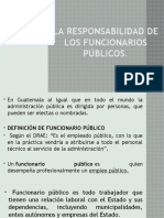 La Responsabilidad de Los Funcionarios Públicos