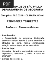 Aula 2 Atmosfera Terrestre