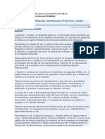 Artículo. Sumario, de Proyección, Identificación, Identificación Proyectiva. Sandler J.