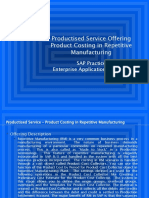 Productised Services - Repetitive Manufacturing