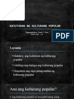 LIT102 Katuturan NG Kulturang-Popular