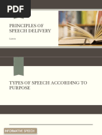 Principles of Speech Delivery