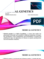 Introduction To Medical Genetics Lecture Notes