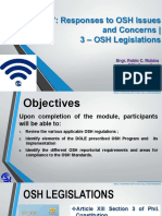 COSH Module 7 - 3 OSH Legislations (Synerquest) - Compressed