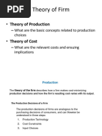 Theory of Firm-Production