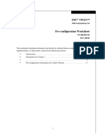 VPLEX 5.0 Pre-Configuration Worksheet