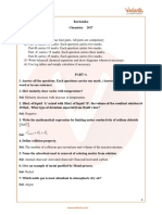 Karnataka PUC Board (KSEEB) Chemistry Class 12 Question Paper 2017