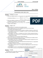 Examen N°2 Informatique 5 Programmation Orientee Objets (Java) - SMA S5