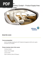 JCI Physical Inventory Cockpit - Product Supply Area (Non Handing Units)