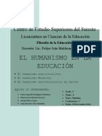 El Humanismo de La Educación