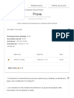 Prova Saúde Preventiva Pós Enfermagem