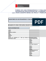 Monitoreo de Uso Pedagógico Equipo Base