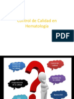 Control de Calidad en Hematologa