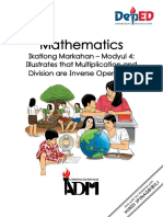 Math2 - Quarter3 - Module4 - Illustrates That Multiplication and Division Are Inverse Operations