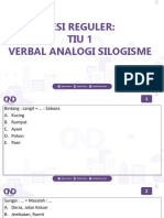 Reguler Tiu 1 Verbal Analogi Silogisme