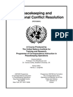 Peacekeeping and International Conflict Resolution