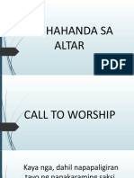 Paghahanda Sa Altar