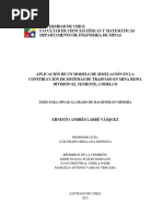 Aplicacion de Un Modelo de Simulacion en La Construccion de Sistemas de Traspaso en Mina Reno Division El Teniente Codelco