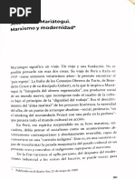 González, Horacio. Mariátegui, Marxismo y Modernidad