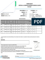 Informe de Ensayo Resistencia A La Compresión de Especímenes Cilíndricos de Concreto NTC 673:2021