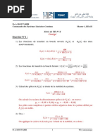 TD N°2 Commande Des Systèmes Linéaires Continus M1 Corrigé