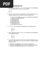 Ejercicios Probabilidad Binomial