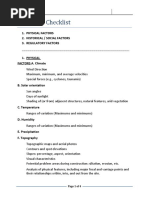 Site Study Checklist