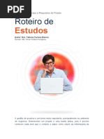 Definição Do Escopo e Requisitos Do Projeto - Roteiro de Estudos