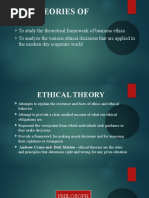 Ethical Theories