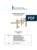 2017-08 Analytic Success Stories - Results of A Business Case Seminar