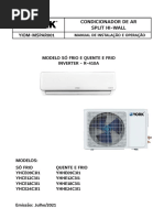 YIOM MSPAR001 REV00 Ago2021 Split Hi Wall Inverter York