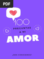 100 Preguntas A Mi Amor - Nos Conocemos