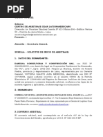 Solicitud de Arbitraje Completo