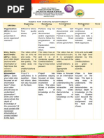 Rubric For 2 Minute Promotional Video