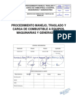 IT-OPE-MT-10 PROCEDIMIENTO DE MANEJO, TRASLADO Y CARGA DE COMBUSTIBLE A EQUIPOS, MAQUINARIAS Y GENERADORES Rev.0