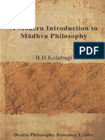 A Modern Introduction To Madhva Philosophy-B .H. Kotabagi