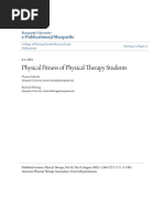 Physical Fitness of Physical Therapy Students