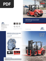 Manual Four-Wheel Drive Rough Terrain Forklift Truck