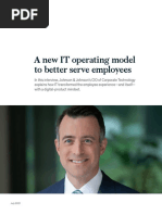 A New It Operating Model To Better Serve Employees