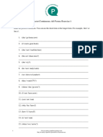 Present Continuous All Forms Exercise 1-1