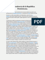 Independencia de La República Dominicana