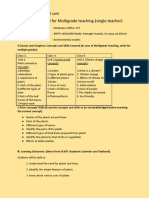 LESSON PLAN - 2 For Multigrade Teaching - (3,4,5)