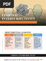 Lesson 6 Intersubjectivity