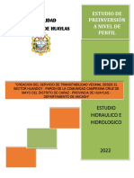 Estudio Hidraulico e Hidrologico - Huandoy-Paron