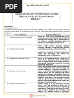 MODULE 1 Teaching Science in The Intermediate Grades (Physics, Earth, and