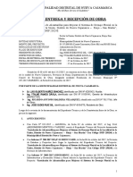 Acta de Recepcion de Obra - La Union